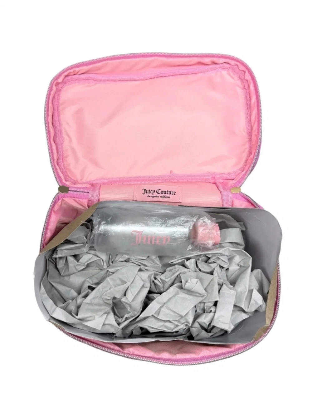 Juicy Couture Velour Travel Cosmetic Bag